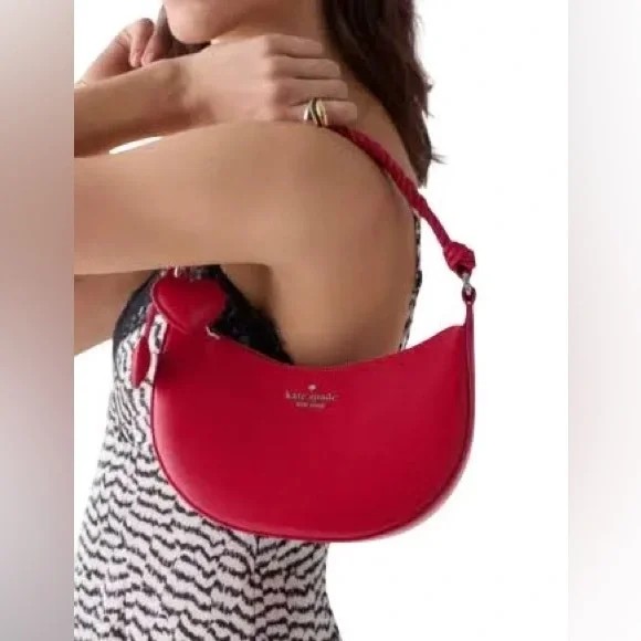 Kate Spade RED Nova Braided Strap Shoulder Bag - Picture 5 of 5